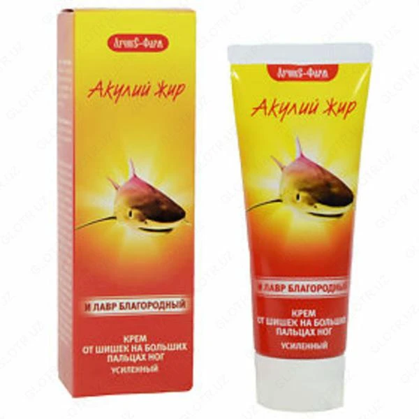 Крем для ног при шишках Акулий жир