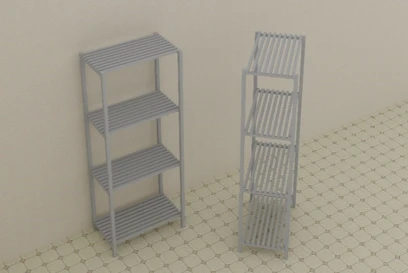 Стеллаж металический 900*600*2000 мм, модель 2