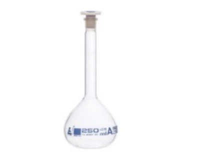 Колба мерная 200 мл, класс "А", боросиликатное стекло, шлиф 14/23